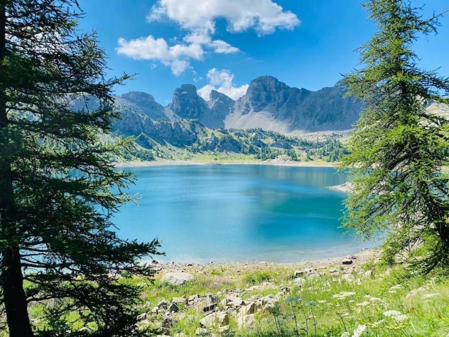 Studio De Charme Avec Vue Sur Le Val D'Allos, Parking Et Wifi Gratuit Luaran gambar