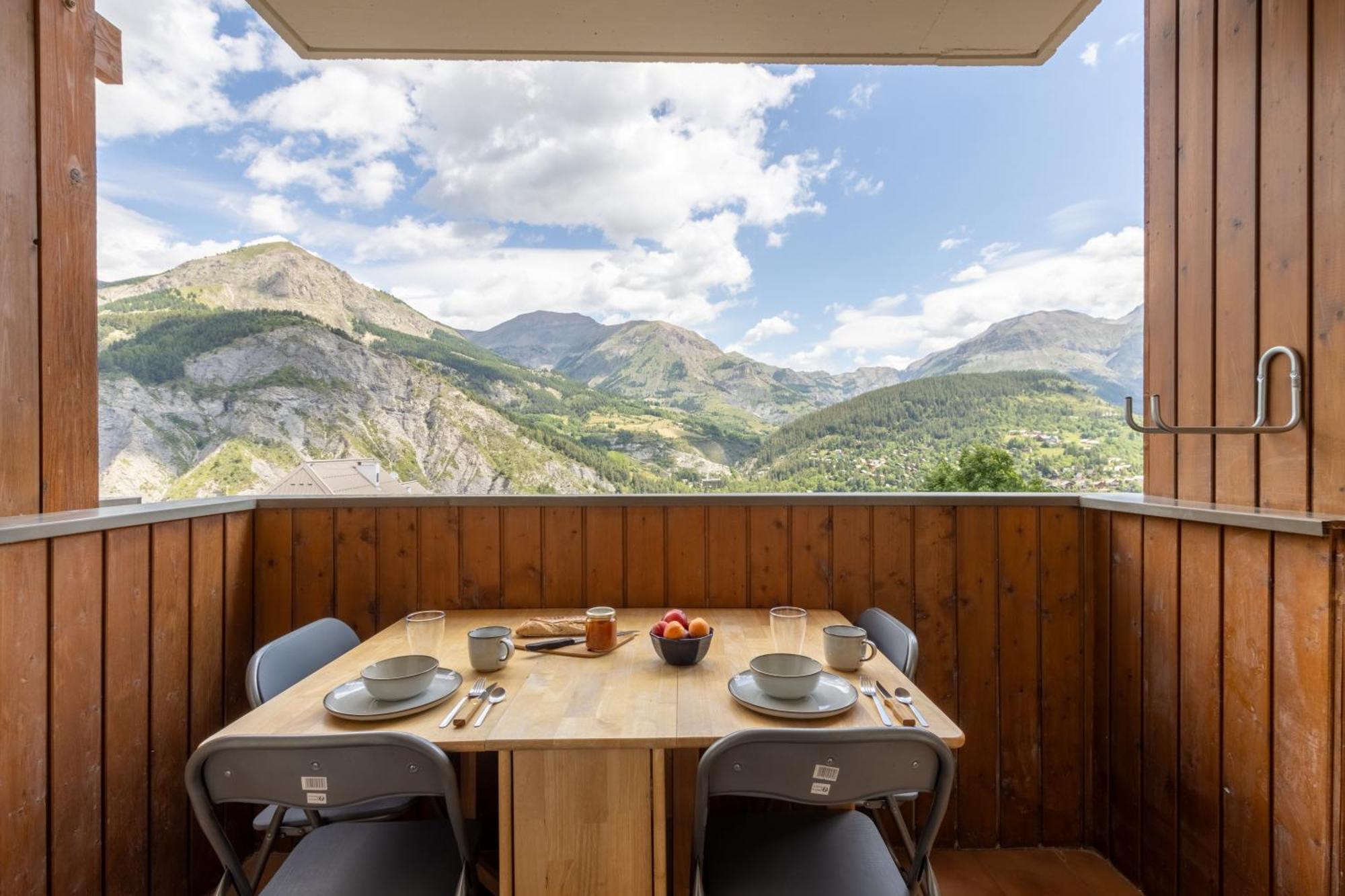 Studio De Charme Avec Vue Sur Le Val D'Allos, Parking Et Wifi Gratuit Luaran gambar