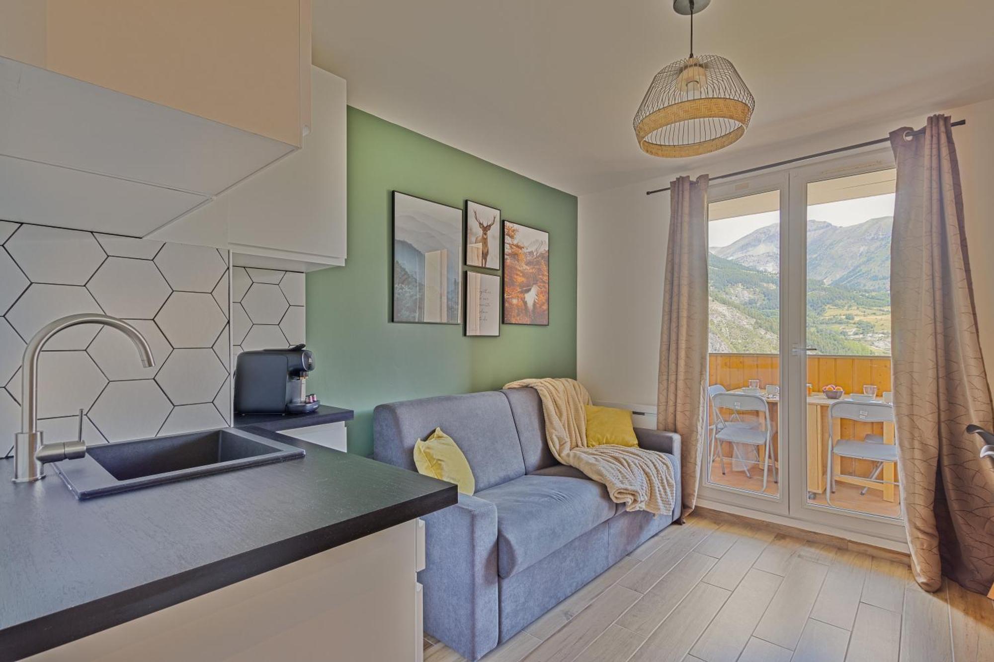 Studio De Charme Avec Vue Sur Le Val D'Allos, Parking Et Wifi Gratuit Luaran gambar